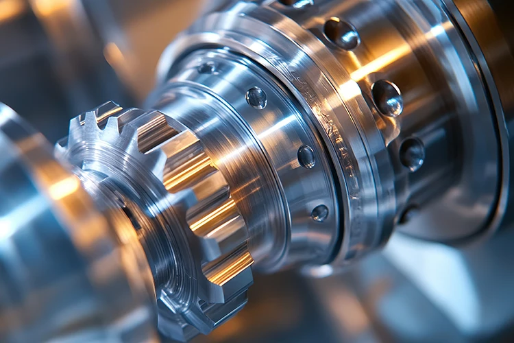 Dettaglio di componenti metalli assemblati a Parma