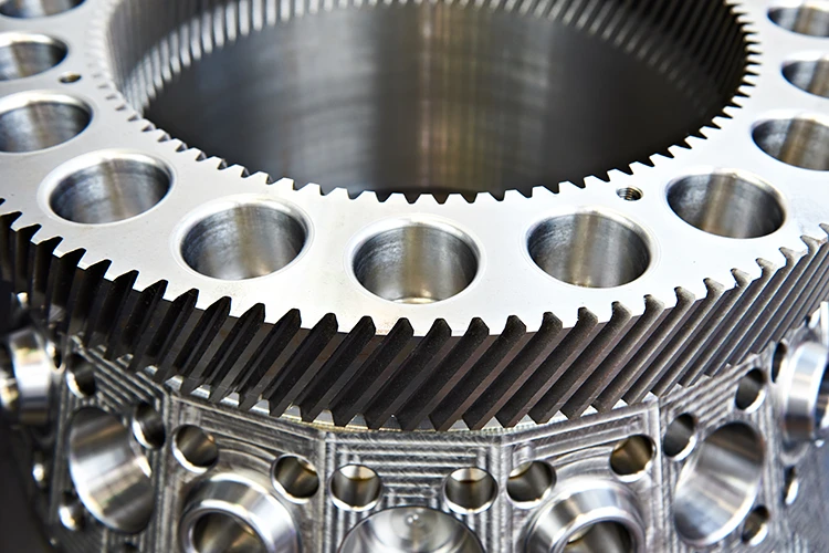 Dettaglio di una componente per macchina industriale